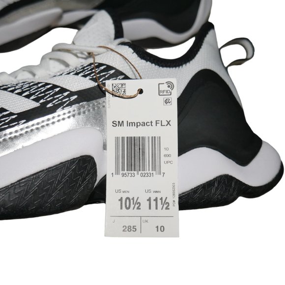 Adidas SM Impact FLX Football Turf Shoes Women's Size 11.5 Mens Size 10.5 Cleats - Picture 8 of 9